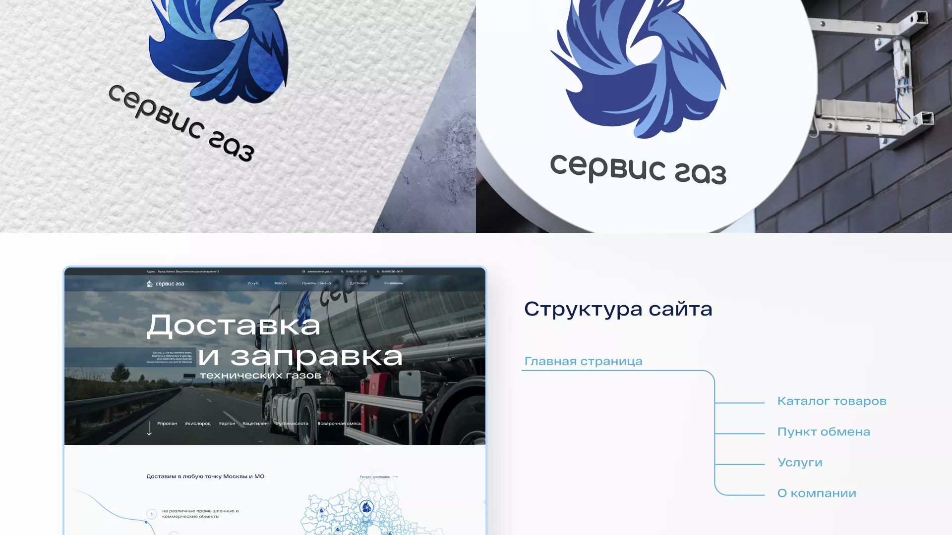 Создание сайта компании «Сервис газ» в Уварово