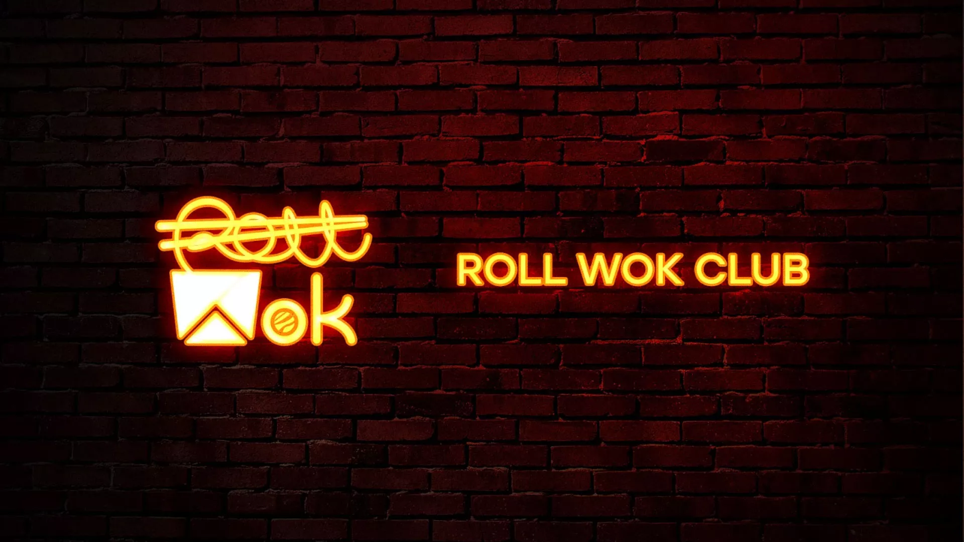 Разработка интерьерной вывески суши-бара «Roll Wok Club» в Уварово
